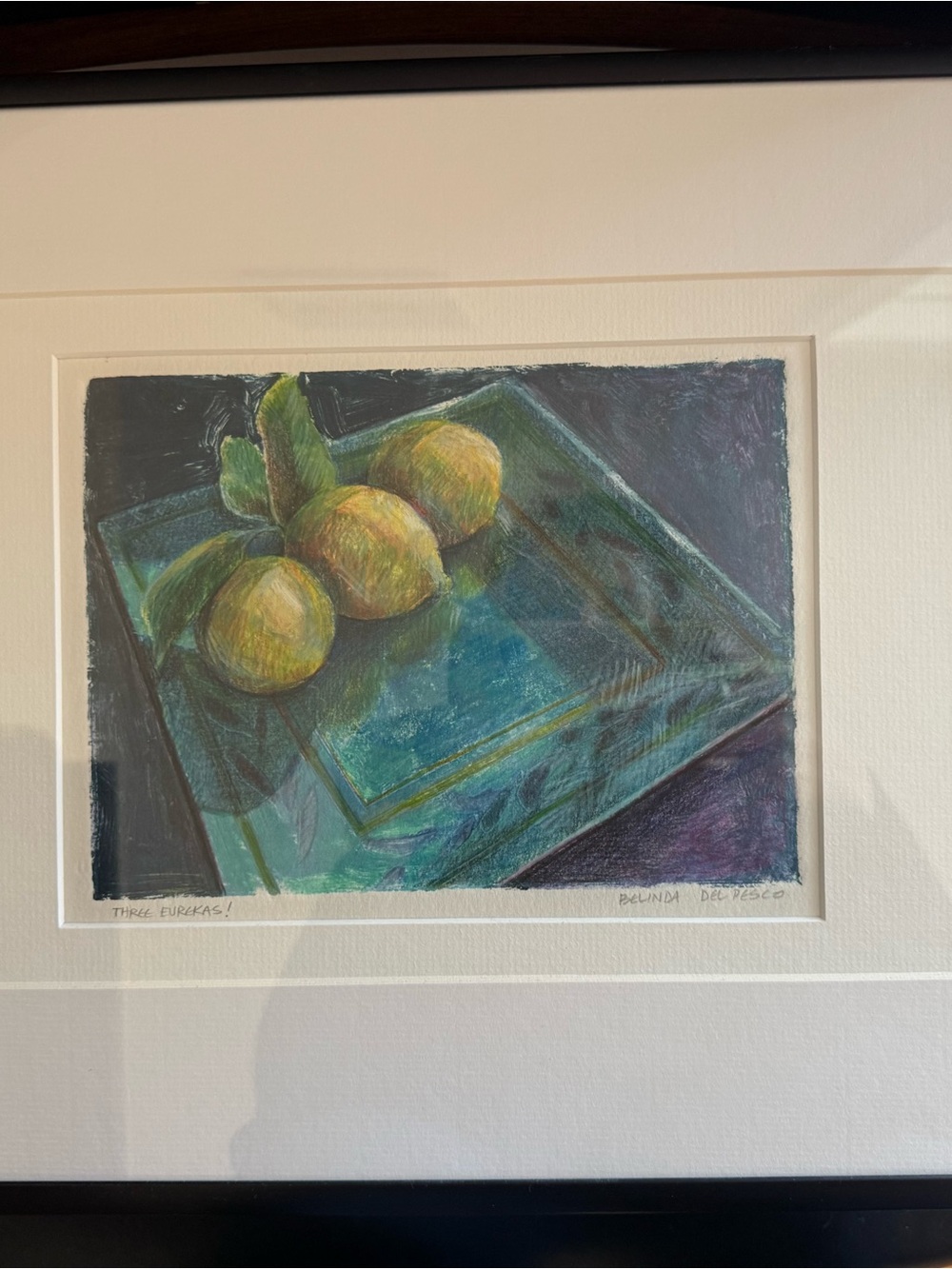 Original Framed Still Life: Lemons